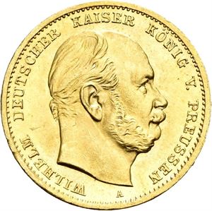 Preussen, Wilhelm I, 10 mark 1872 A