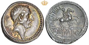 AR Denarius, 57 BC