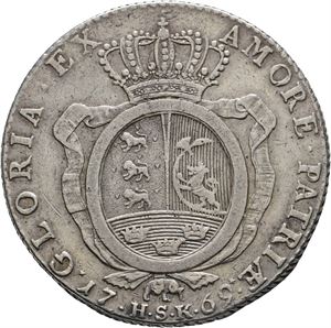 Danmark, Christian VII, speciedaler 1769. Rethwisch