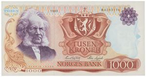 1000 kroner 1980. B4283176