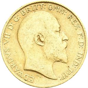 Edward VII, 1/2 sovereign 1909