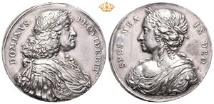 Frederik III. Frederik III. og Dronningen. Parise. Sølv