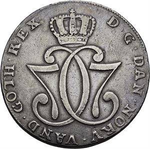 CHRISTIAN VII 1766-1808. KONGSBERG. Speciedaler 1776. S.3