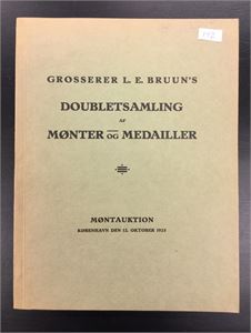 L. E. Bruun: &quot;Doubletsamling af Mønter og Medailler&quot; (København 1925). Heftet