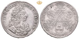 4 mark 1700. Har vært anhengt/has been mounted