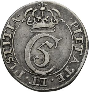 CHRISTIAN V 1670-1699. CHRISTIANIA. 2 mark 1670. S.20