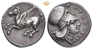 SICILY, Syracuse. Time of Timoleon and the Third Democracy, 344-317 BC. AR stater (8,57 g)