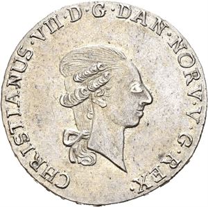 CHRISTIAN VII 1766-1808, KONGSBERG, 1/3 speciedaler 1797. S.8