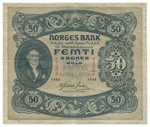 50 kroner 1935. B3729239