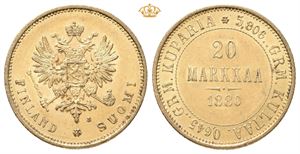 Alexander II, 20 markkaa 1880