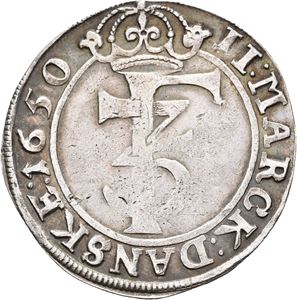 Norge, Frederik III, 2 mark 1650