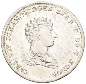 1/2 speciedaler 1834. Ex. Oslo Mynthandel a/s nr.51 26/4-2003 nr.411 og Erik Ravnsborg Gjertsen, Oslo Myntgalleri a/s nr.7 28/11-2015 nr.462