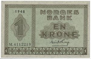 1 krone 1948 M