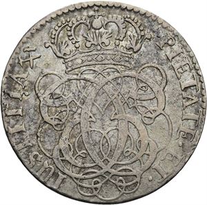 CHRISTIAN V 1670-1699. KONGSBERG. 2 mark 1697. RR. S.4