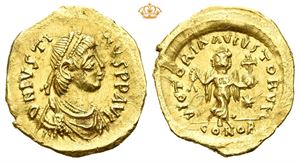 Justin I. AD 518-527. AV tremissis (1,47 g).