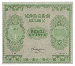 50 kroner 1945. A.3588944