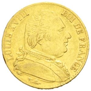 Ludvig XVIII, 20 francs 1815 A.