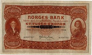 1000 kroner 1946. A0397787