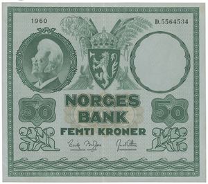 50 kroner 1960. D.5564534