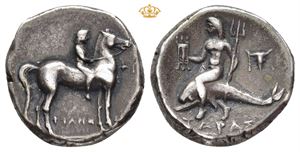 AR Nomos circa 272-240 BC