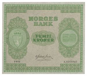 50 kroner 1945. A.3588945