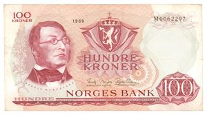 100 kroner 1969. M0062297