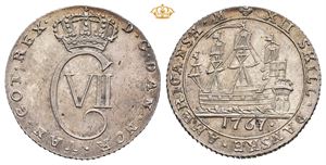 Christian VII, 12 skilling 1767. (København 1767)