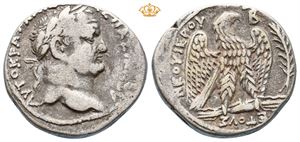 SYRIA, Seleucis and Pieria. Antioch. Vespasian, AD 69-79. AR tetradrachm (14,06 g).