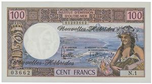 100 francs ND (1975). No. N.1 03662