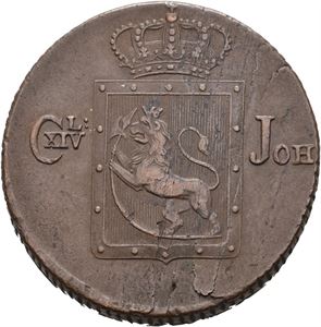 Norge, Carl XIV Johan, 2 skilling 1827