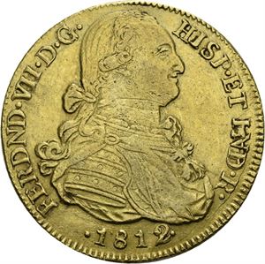 Ferdinand VII, 8 escudos 1812 NR