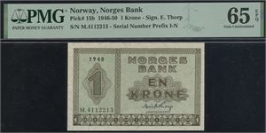 1 krone 1948. M.4112213.