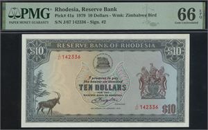10 Dollars 1979 S/N J/67 142336.