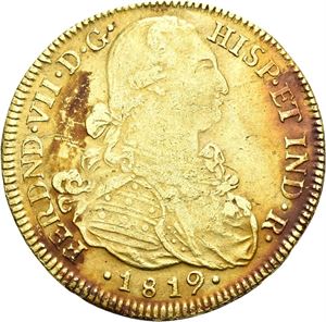 Ferdinand VII, 8 escudos 1819 NR