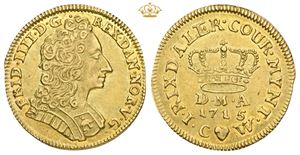 1/2 kurantdukat/1 rigsdaler 1715