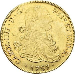 Carl IV, 8 escudos 1797. Potosi