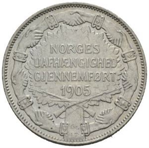 2 kroner 1907, med geværer