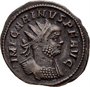 Carinus 283-285, antoninian, Roma. R: Aequitas stående mot venstre