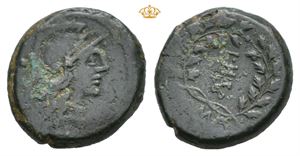 L. Hostilius Tubulus. 105 BC. Æ uncia (17,5 mm; 4,56 g)