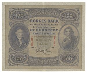 100 kroner 1943. C2557369