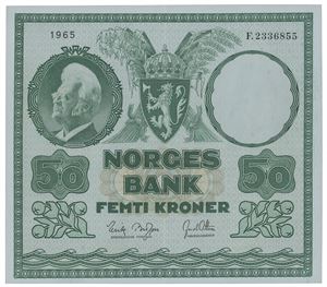 50 kroner 1965. F.2336855.