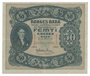 50 kroner 1943. C7771124