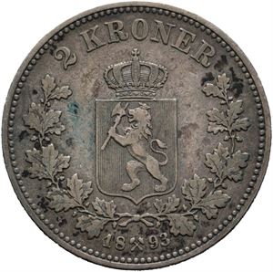2 kroner 1893