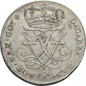 FREDERIK IV 1699-1730. KONGSBERG. 4 mark 1726. S.5