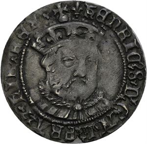 Henrik VIII 1509-1547, groat, Tower 1544-1547