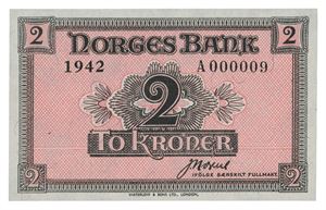 2 kroner 1942. A000009