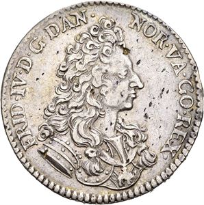 FREDERIK IV 1699-1730, KONGSBERG. 4 mark 1700. S.7
