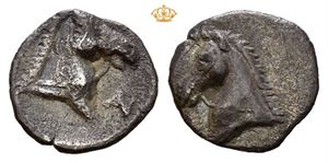 CALABRIA, Taras. Circa 325-280 BC. AR tritetartemoria (0,34 g).