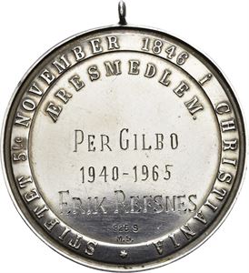 Den venskabelige forening af 1846. Andersen. Sølv med hempe. 42mm