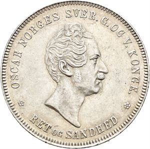 OSCAR I 1844-1859, KONGSBERG, Speciedaler 1856
